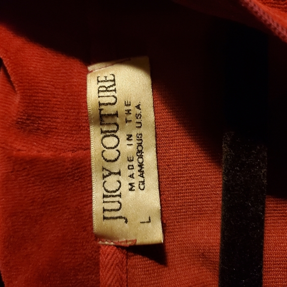 Juicy jacket velour hoodie L maroon - Picture 2 of 2